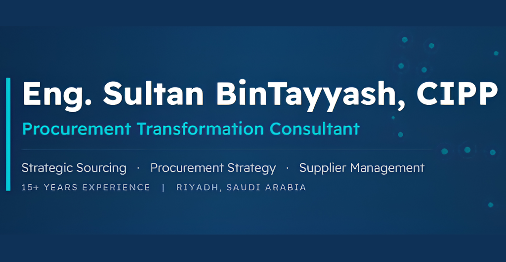 Eng. Sultan BinTayyash, CIPP
